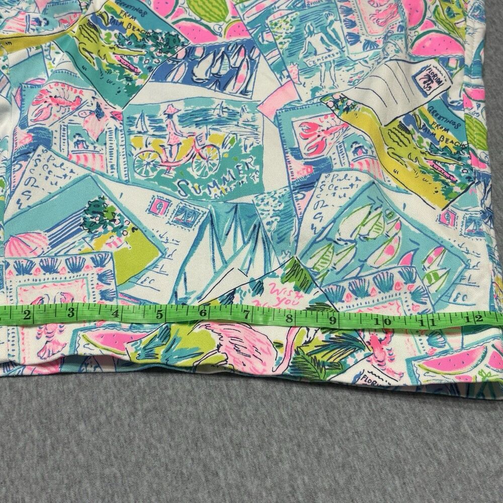 Lilly Pulitzer Mens Beaumont Shorts 38 Coastal Novelty Print Flamingo Beach - Picture 14 of 15